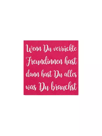 RAEDER | Cocktail Servietten 25x25cm WENN DU VERRÜCKTE FREUNDINNEN HAST | 